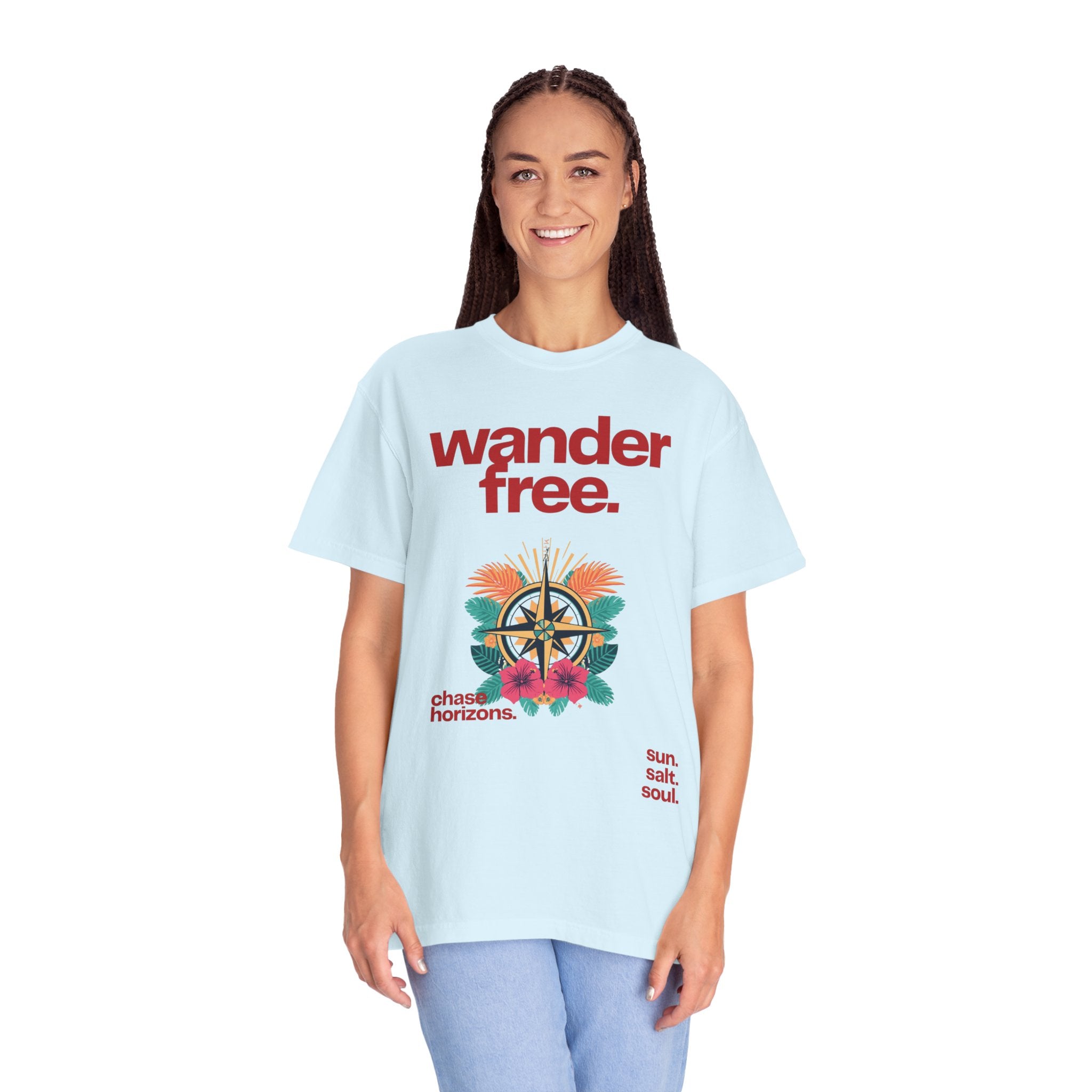 Wander Free T-Shirt – Tropical Adventure Travel Tee