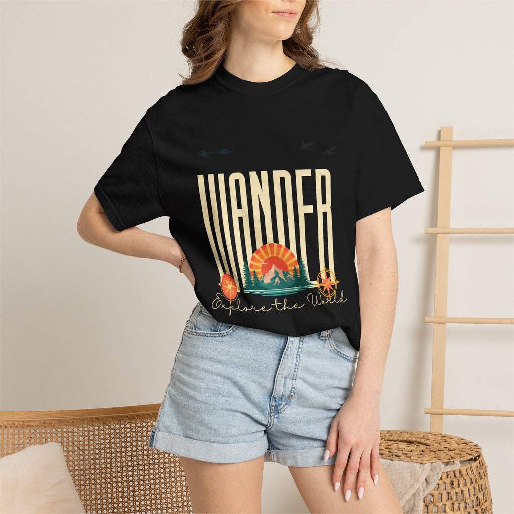 Wander Explore the World Vintage Adventure T-Shirt