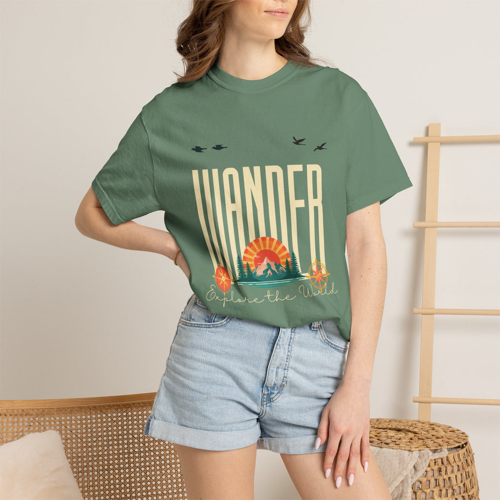 Wander Explore the World Vintage Adventure T-Shirt