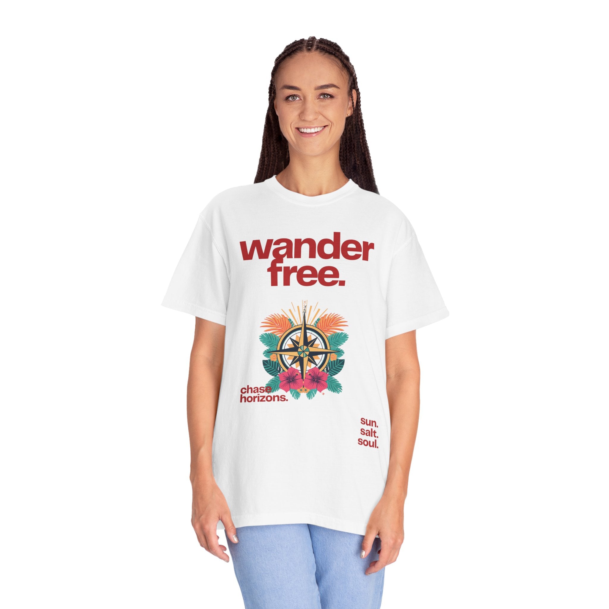 Wander Free T-Shirt – Tropical Adventure Travel Tee