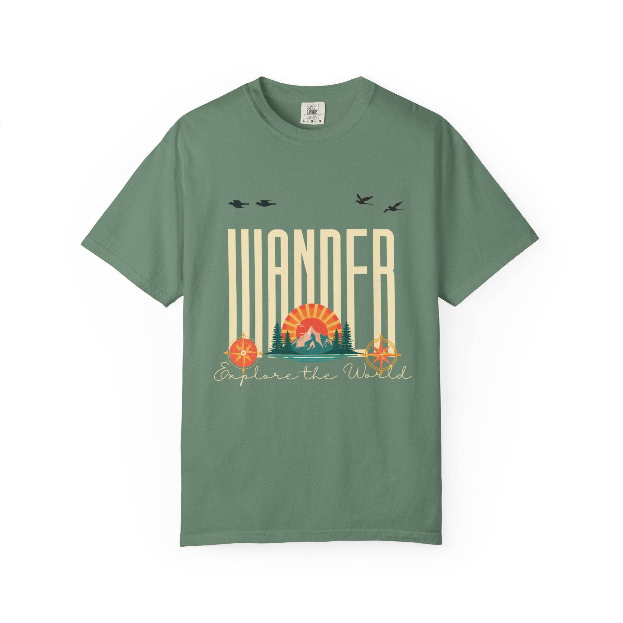 Wander Explore the World Vintage Adventure T-Shirt