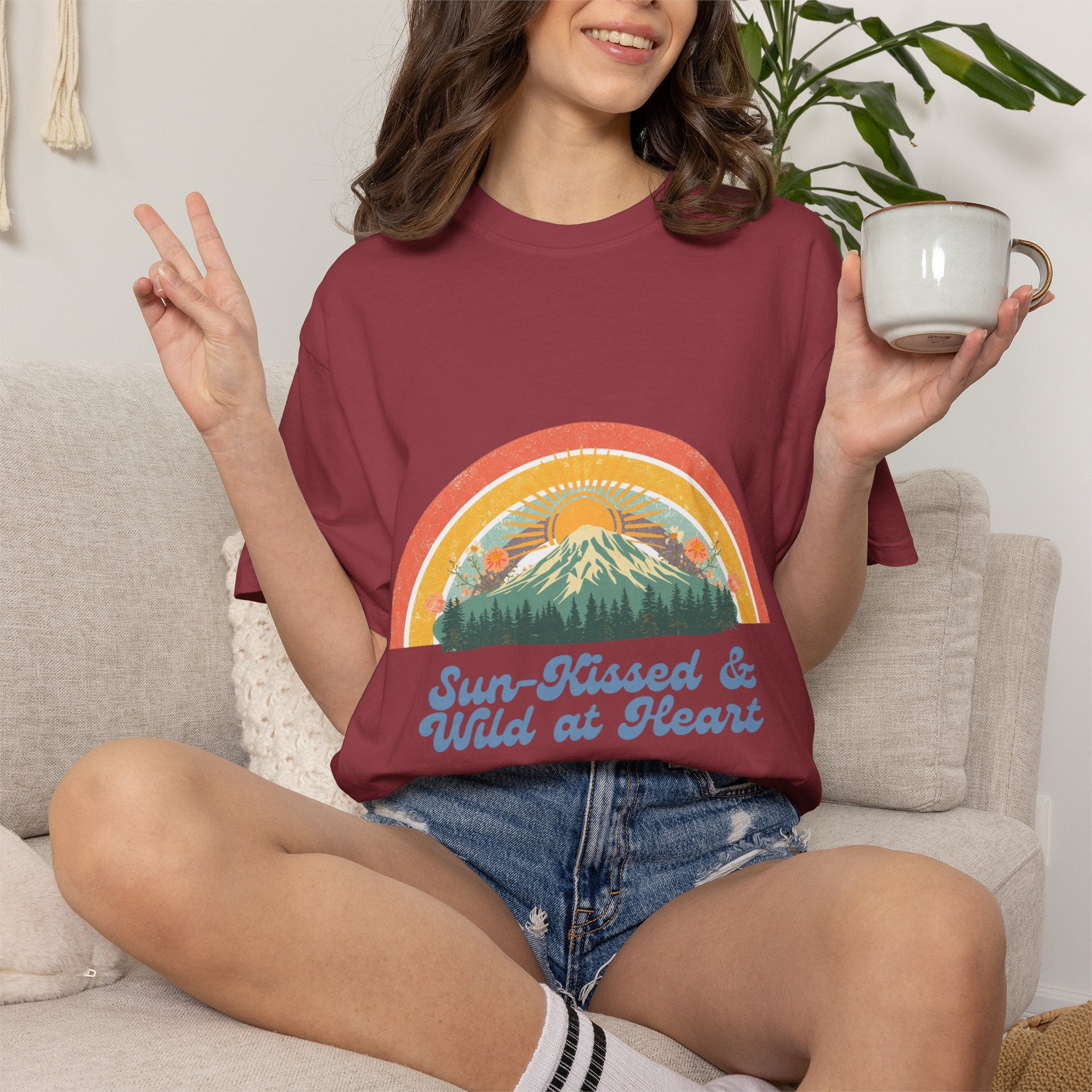 Sun-Kissed & Wild at Heart Vintage Nature T-Shirt
