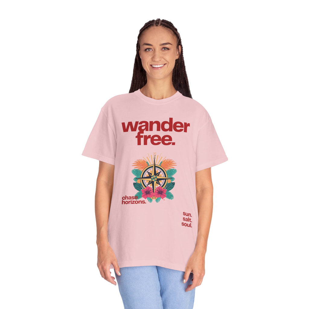 Wander Free T-Shirt – Tropical Adventure Travel Tee