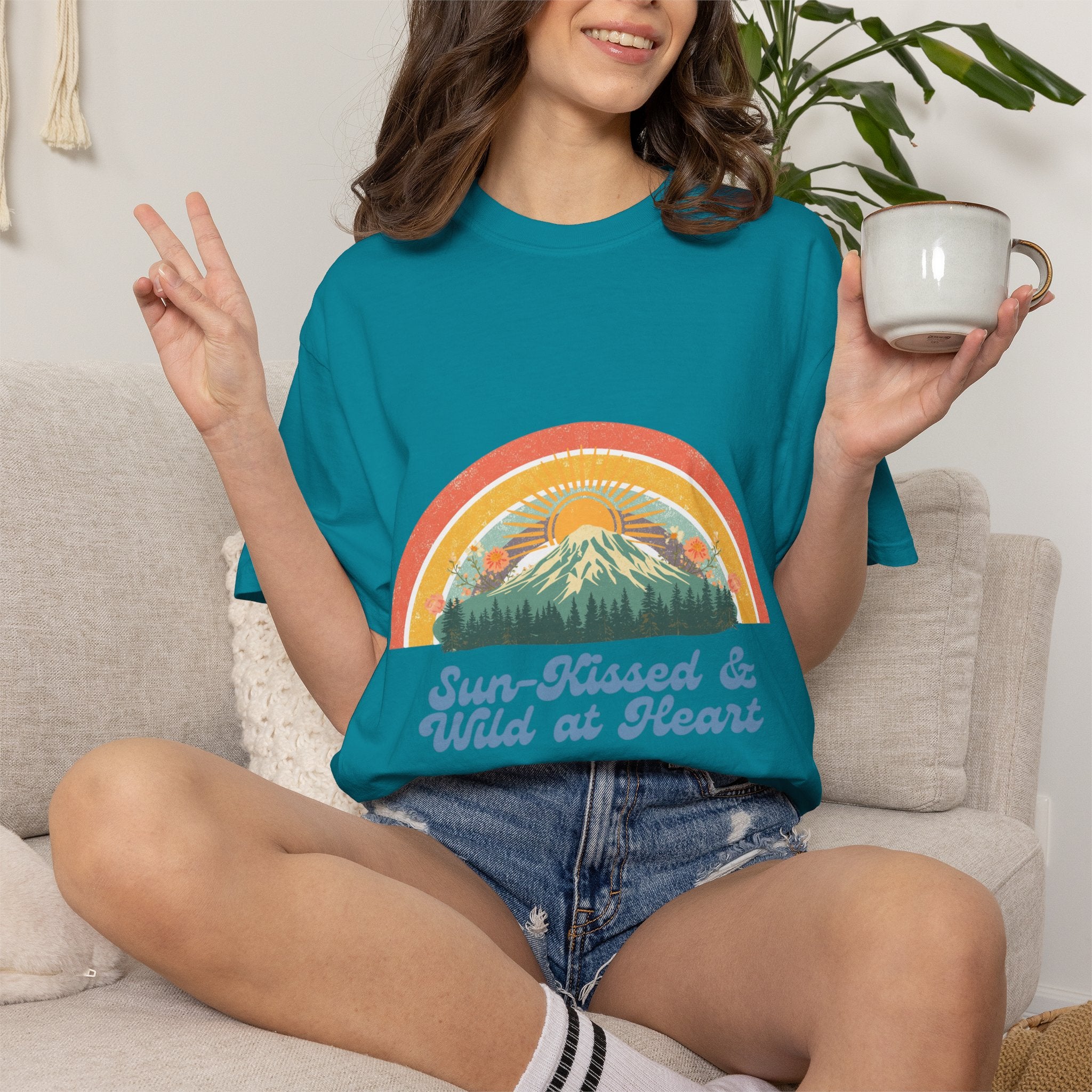 Sun-Kissed & Wild at Heart Vintage Nature T-Shirt