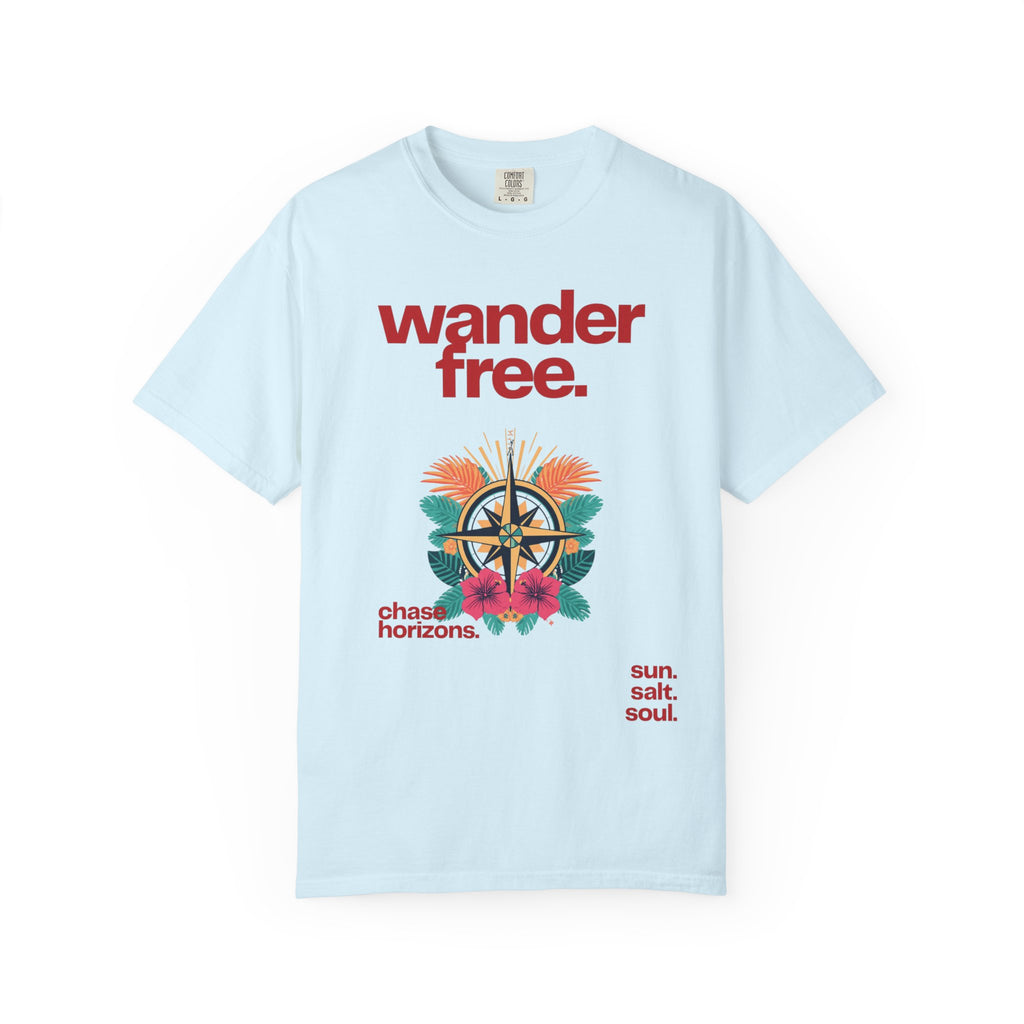 Wander Free T-Shirt – Tropical Adventure Travel Tee