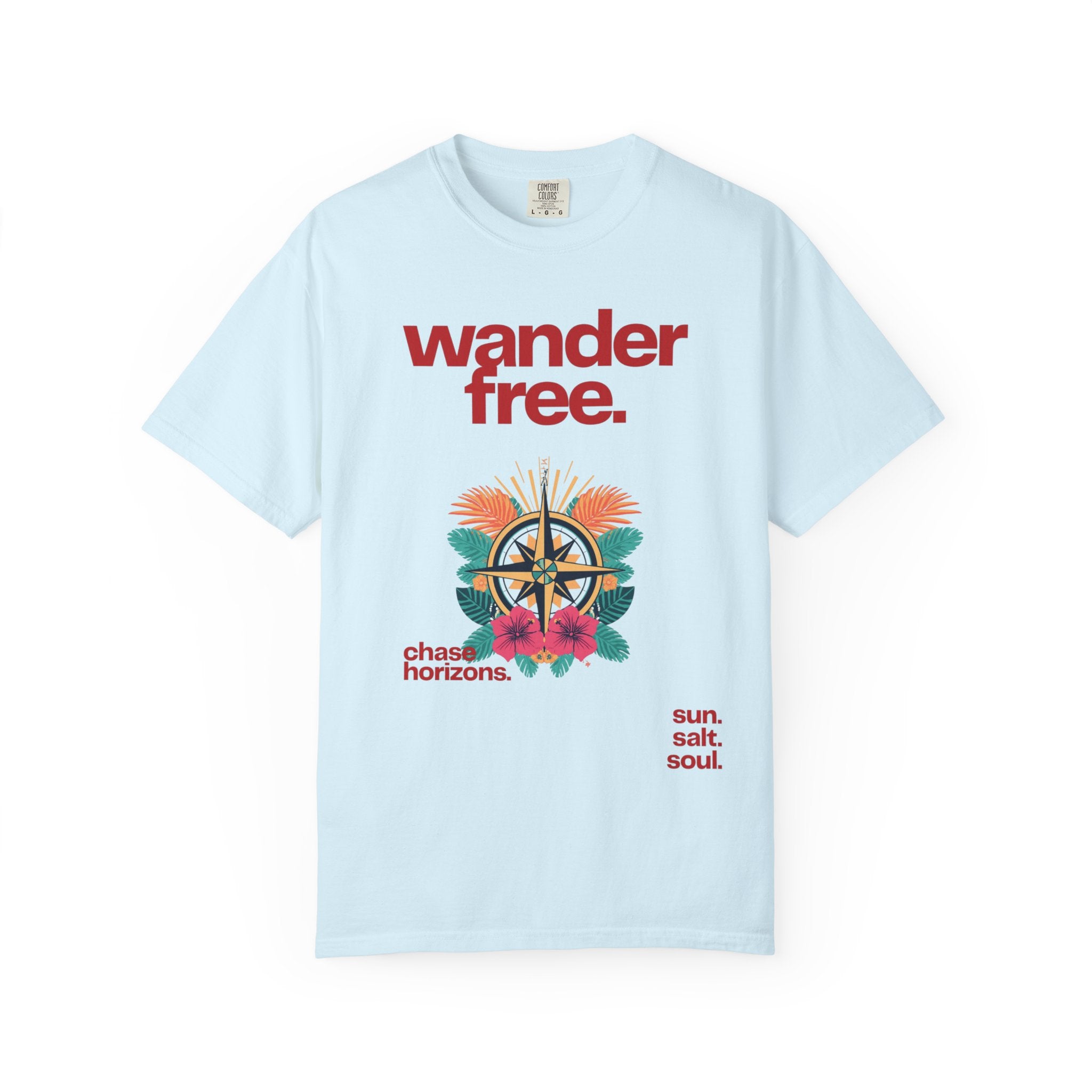 Wander Free T-Shirt – Tropical Adventure Travel Tee