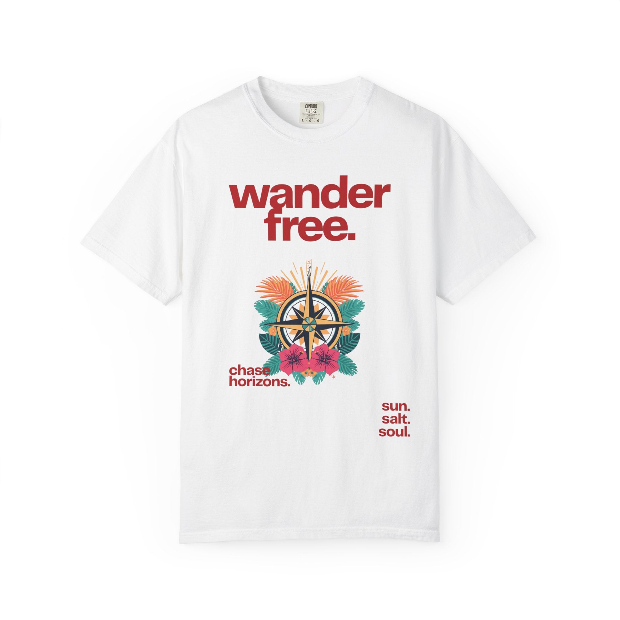 Wander Free T-Shirt – Tropical Adventure Travel Tee