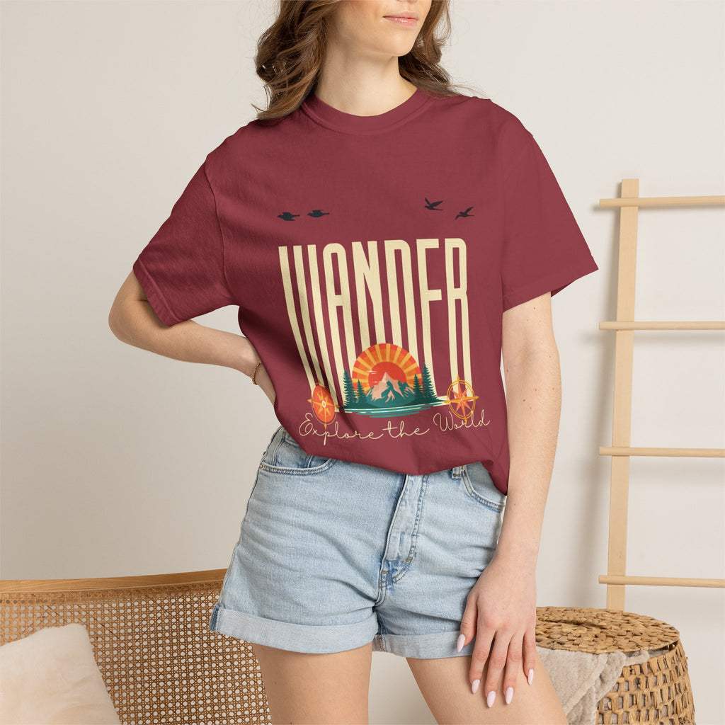 Wander Explore the World Vintage Adventure T-Shirt